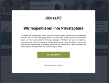 Tablet Screenshot of fifa4life-forum.de